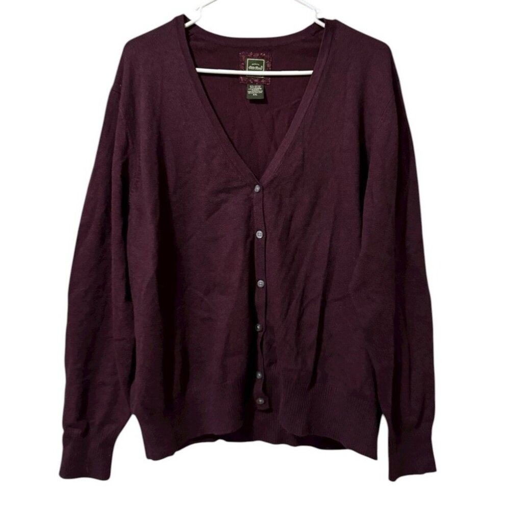 Eddie Bauer Authentic Outdoor Outfitter Button Down‎ Cardigan Sweater Women XXL